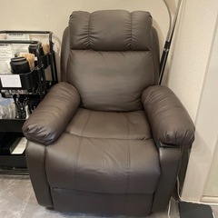 中古【リクライニングソファ】ブラウン