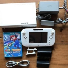 Wii U 白 32G ＆マリオテニス ゲームパッド液晶フィルムで保護