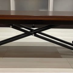 【超美品】昇降テーブル　伸縮テーブル　リビングテーブル