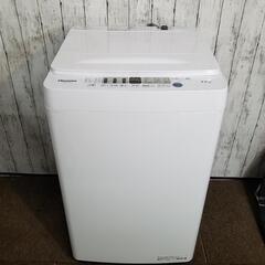 【美品】ハイセンス  洗濯機4,5キロ 2021年製 HW-T4...