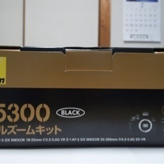 【ネット決済・配送可】Nikon D5300本体と55-300m...