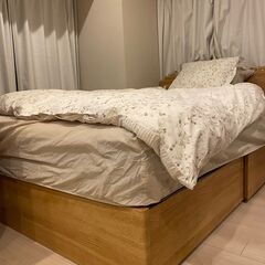 ほぼ新品❣❣12万で購入したセミダブルベッドとマットレス（3月4