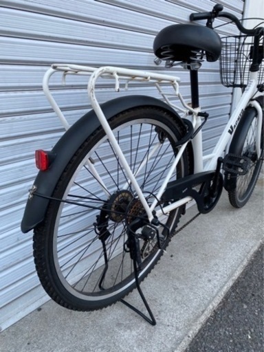 ☆タイヤ新古品☆ 26インチ LEDオートライト軽快車 防犯登録料込!! [No