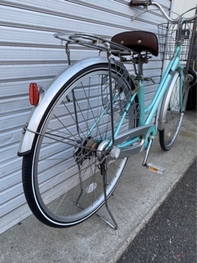 ☆前後タイヤ新古品☆ 27型 内3オートライト軽快車 防犯登録料込価格︎‼︎