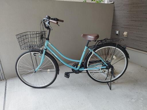 26インチ 自転車 ママチャリ 6段変速