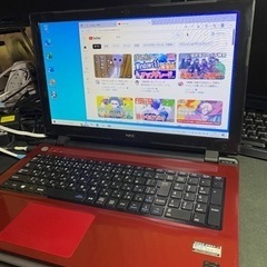 NEC 赤くて薄いパソコン　office付き