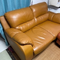 本革ソファの中古が安い！激安で譲ります・無料であげます｜ジモティー