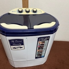 【ネット決済・配送可】洗濯機　2槽式小型洗濯機　3.6kgまで