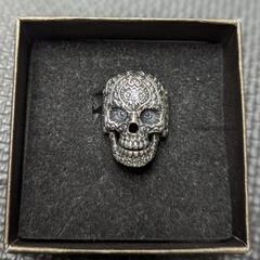 【ネット決済・配送可】sugar skull ring シルバー925