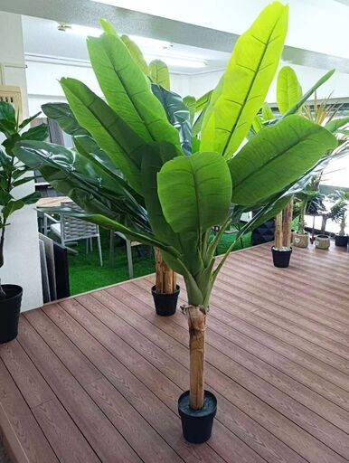 ⑦【処分価格】新品 バナナツリー1本 人工観葉植物 フェイクグリーン