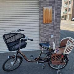 ママフレミニ　チャイルドシート搭載　子供乗せ自転車