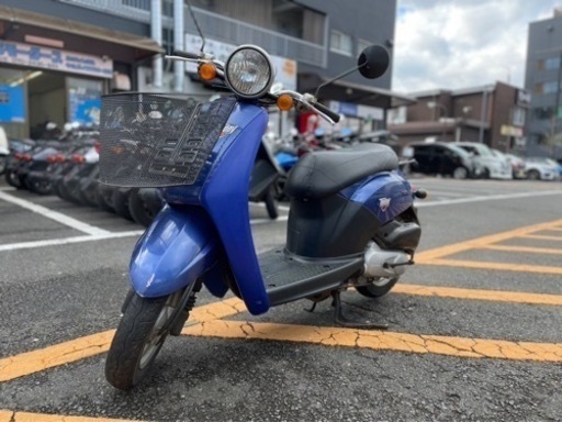 【便利な前カゴ付き】ホンダ　トゥデイ　AF61 ブルー【配送•当日納車OK】