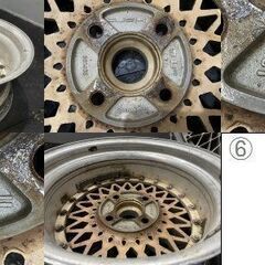 旧車ホイール Speed star Hart スピードスター 15インチ 4本 6.5J4HPCD114.3約+23 当時物 希少　(VHI271)クレジットカード QRコード決済可能