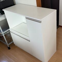 キッチンカウンター・収納棚（高さ89cm、幅90cm、奥行40c...