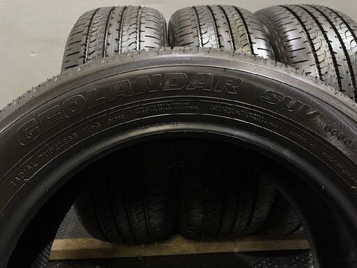 新車外し 2022年製 YOKOHAMA GEOLANDAR SUV G055E 225/55R18 18インチ 夏タイヤ 4本 デリカD:5 アウトランダー等　(VTK673) クレジットカード QRコード決済可能