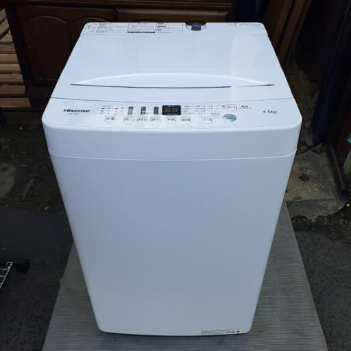お取引先決定【2020年製】Hisense ハイセンス 4.5㎏ HW-T45D - 洗濯機 