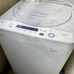 洗濯機（シャープ2017年製　容量5.5kg）