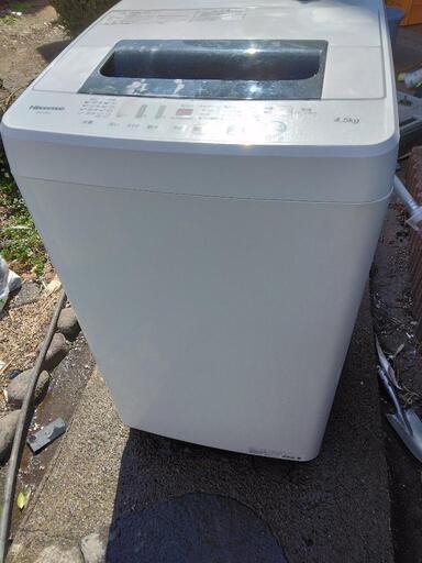 ハイセンス全自動洗濯機HW-E4502