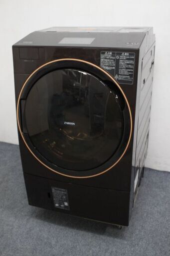 TOSHIBA/東芝 ドラム式洗濯乾燥機 ZABOON 自動投入 12kg/7.0kg タッチパネル TW-127X9L ブラウン 2021年製 中古家電 店頭引取歓迎 R6871)