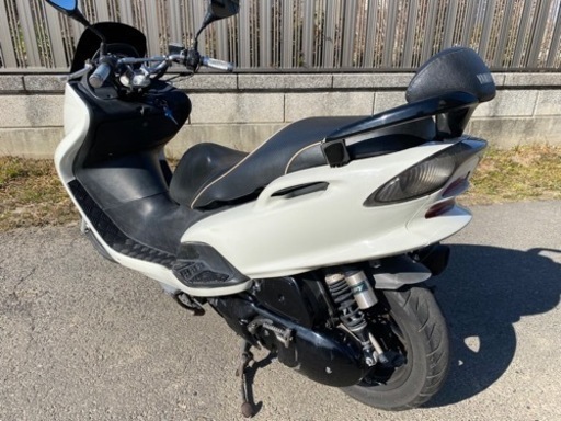 実働 マジェスティ125 FI 外装新品黒 カスタム 自賠責2年付 バーハン