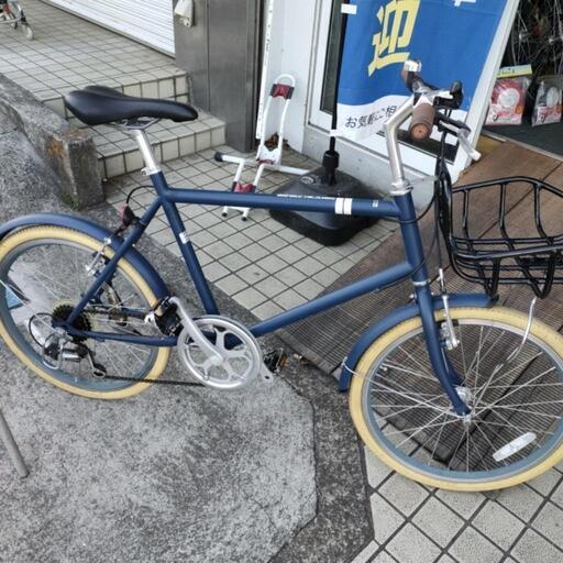 [受渡し完了しました] おしゃれにカスタマイズしました!20インチ  6段ギヤ  ブルー 整備済