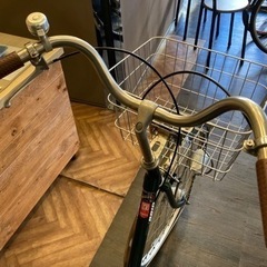 前後タイヤ・チューブ新品！】LEDオートライト 26インチ自転車 モス
