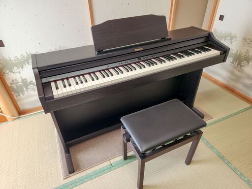 【直接引取歓迎】 Roland ローランド 電子ピアノ RP401R 2016年製 88鍵盤 譜面立て 専用椅子付き