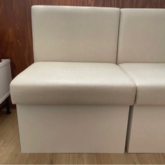 お決まりました！値下げ！業務用ソファ 3人掛け×4コ　1人掛け×3コ　合計7点セット　飲食店、クリニック等