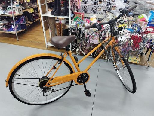 J206☆使用感有り☆軽快自転車☆CADALORA☆6段変速☆LEDダイナモ☆27 ...