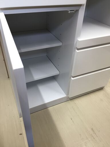 ジモティ来店特価!!!　食器棚　ホワイト　　J-0247 ジモティ来店特価!!! 食器棚 ホワイト J-0247 【公式通販】