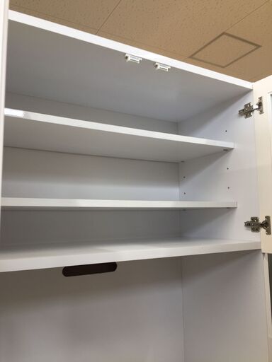 ジモティ来店特価!!! 食器棚 ホワイト J-0247 【公式通販】