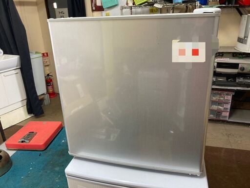 ☆中古￥7,000！【会員価格￥6,000】アズマ　46㍑1ドア冷蔵庫　家電　2019年製　MR-50B型　幅47cmｘ奥行44cmｘ高さ51cm　【BB126】