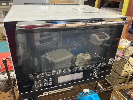 ☆中古￥12,800！【会員価格￥11,800】TOSHIBA　電子レンジ　家電　2018年製　ER-RD3000(W)型　【BB129】
