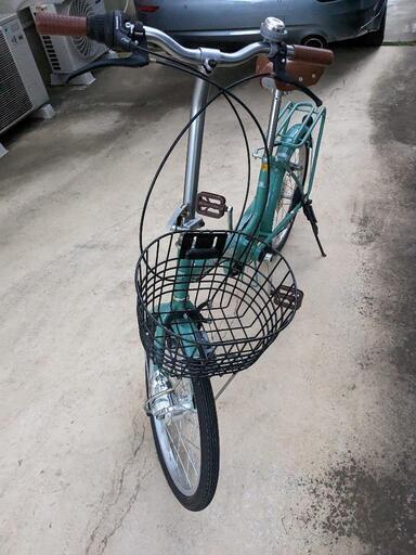 折り畳み自転車・半年使用のみ　ダンニチ　シマノ製6段ギヤ　LEDオートライト