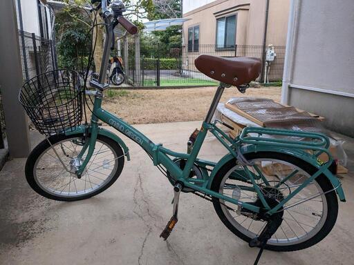 折り畳み自転車・半年使用のみ　ダンニチ　シマノ製6段ギヤ　LEDオートライト