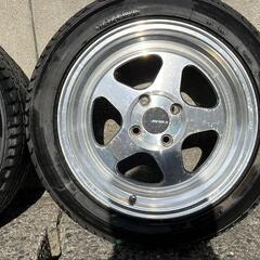 AVID 1 15インチ アルミホイールセット 8J ET25 タイヤ185/55R15