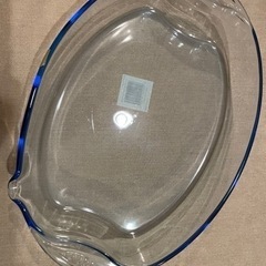 オーバル型ガラスプレート（新品）