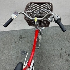 引き取り限定】電動アシスト自転車レッド系 3.1ahバッテリー