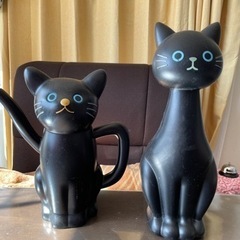 黒猫ジョウロとハンディモップセット