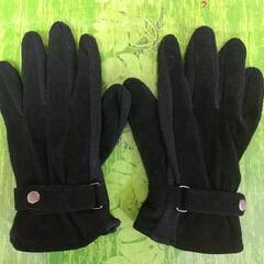 スエードレザーの手袋(黒)