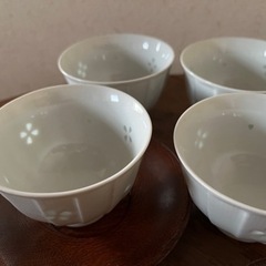 有田焼　透かしほたる彫 茶器　湯呑み茶碗　5客 