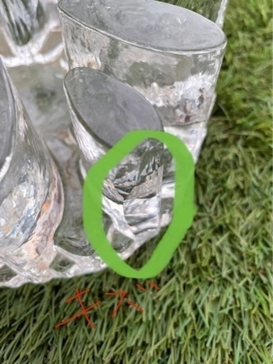 ドイツのベルモンド社のガラス製キャンドルウォーマー菊型  2点　★割れ傷があり