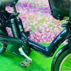 ➂ 4879子供乗せ電動アシスト自転車ブリヂストン3人乗り20インチ