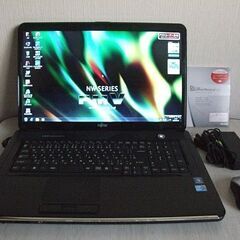 高速SSD480GB搭載 大画面18.4型(1680×945ドット) Core i5 富士通 FMV-BIBLO