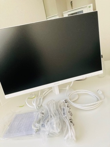 【新品同様】PHILIPS 24inch 液晶モニター ホワイト