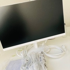 【新品同様】PHILIPS 24inch 液晶モニター ホワイト