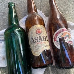 アンティーク　戦前戦後のビール瓶　蔵出し品　昭和レトロ