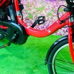 ➃ 4889子供乗せ電動アシスト自転車ヤマハ3人乗り20インチ