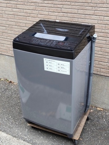 【A】【美品】ハイアール　全自動洗濯機　黒　6㌔　2022年製