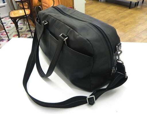 COACH ボストンバッグ 美品 2WAY 本革 レザー ブラック F70668 コーチ